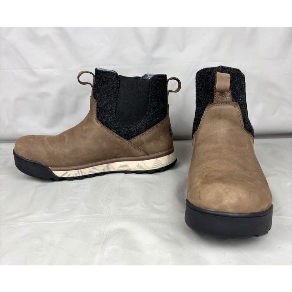Pendleton Waterproof Chelsea Ankle Boots Womens 11 Brown Wool Lined Sample
